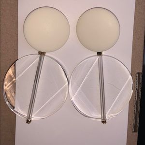 Clear Acetate Statement Earrings